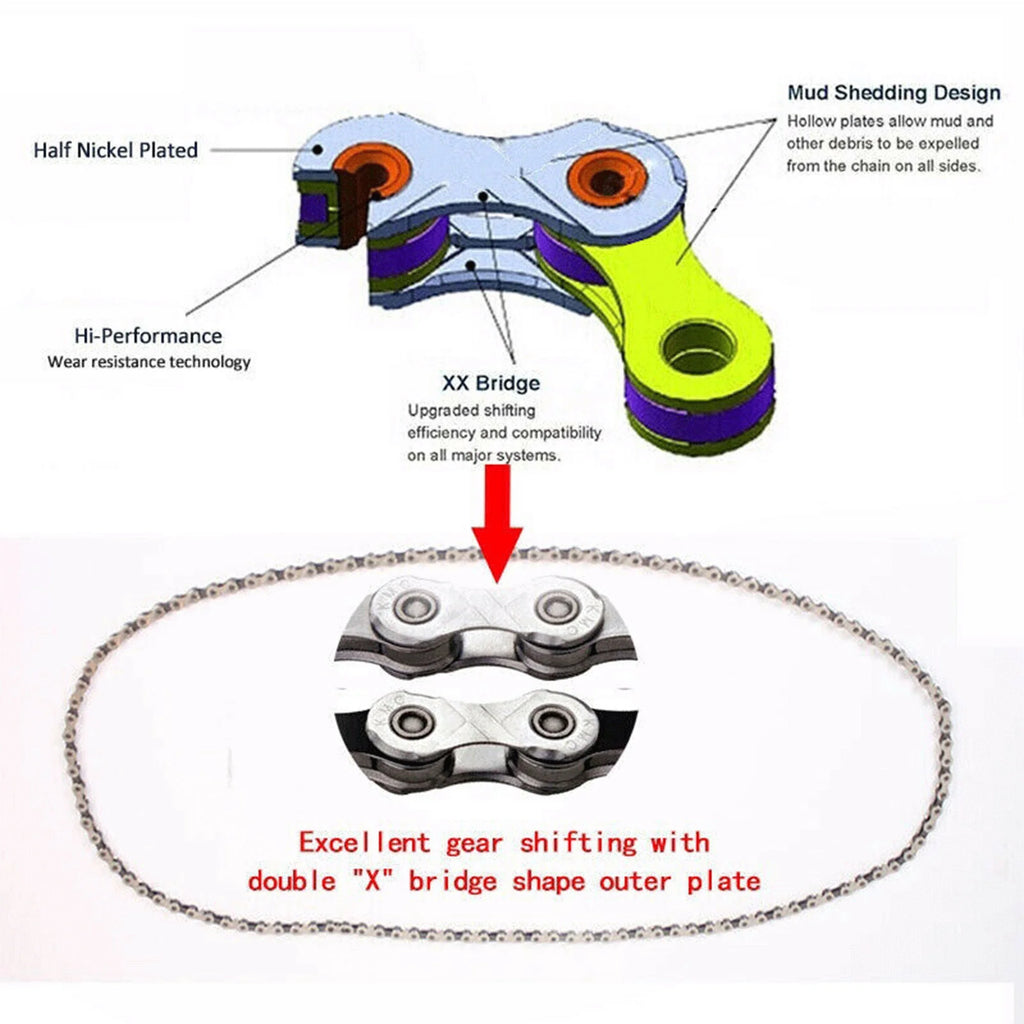 10 Speed Road Bike Chain 116 Links Quick Link S12992