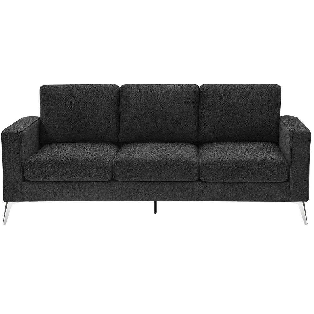 3-Piece Linen Upholstered Sofa Set with Metal Legs H9310