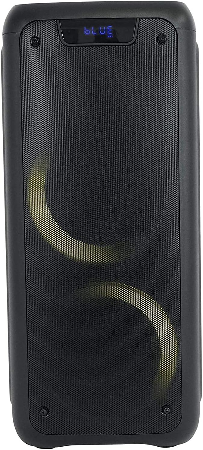Dual 6.5" Portable Bluetooth Speaker with Sound Activated Lights J192031