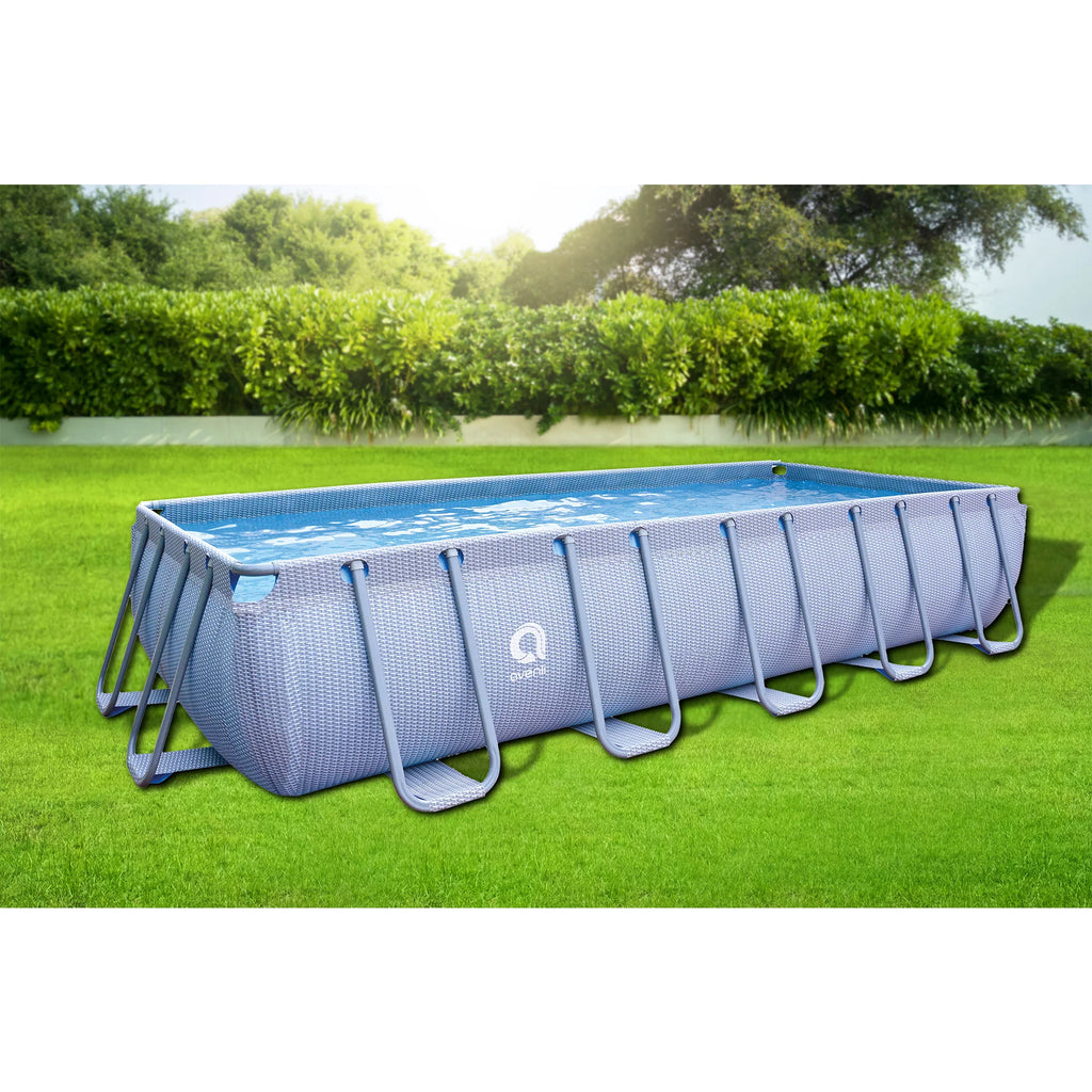 18 Foot x 39.5 Inch Rectangle Above Ground Swimming Pool U57217